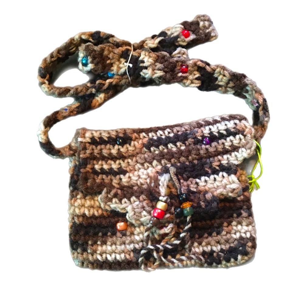 Crochet And Beaded Bag
